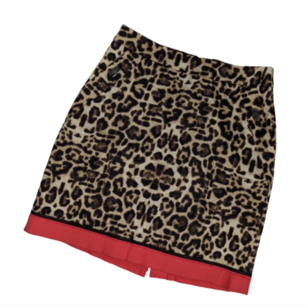 Etcetera Leopard Print Skirt 4